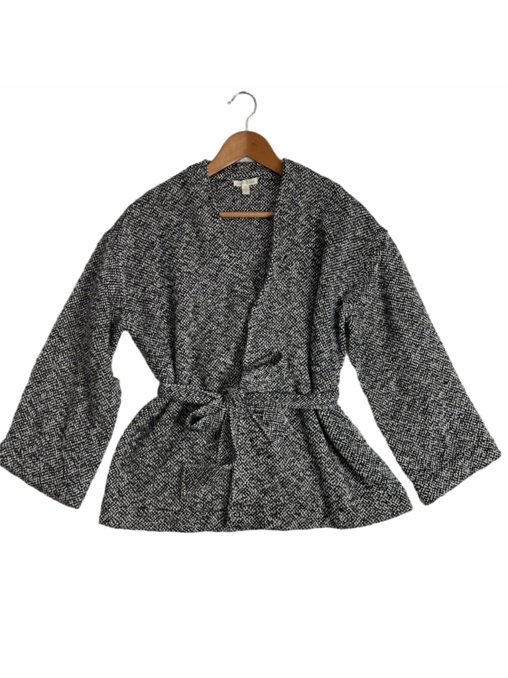 EILEEN FISHER Boho Lagenlook Organic Cotton Jacket Size SMALL $328